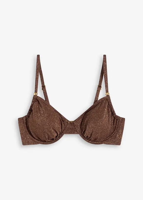 Haut de bikini brillant à armatures, bonprix