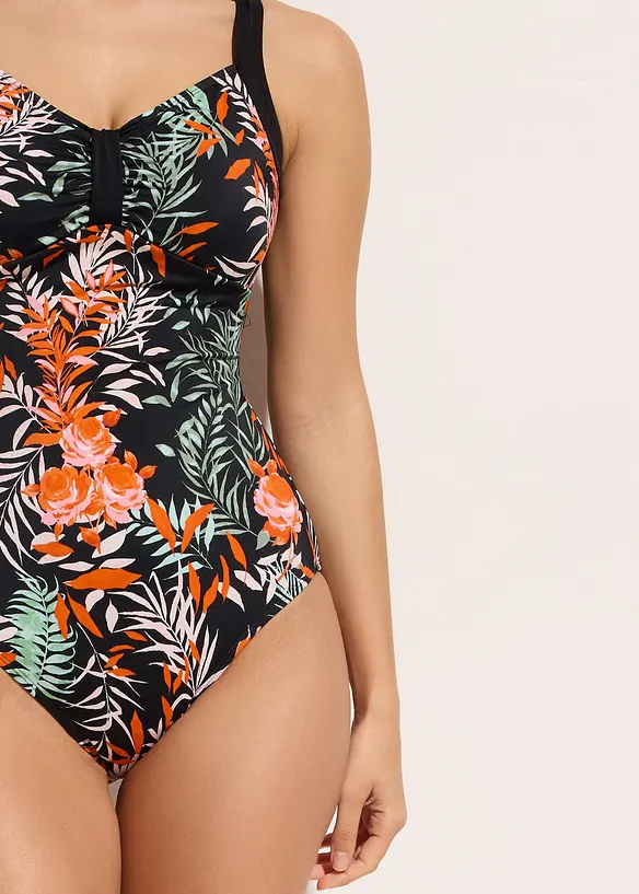 Maillot 1 pièce sculptant, maintien modéré, bonprix