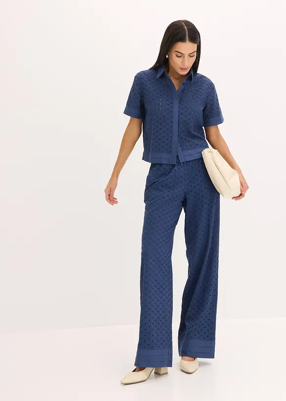 Chemisier à broderies anglaises, bonprix