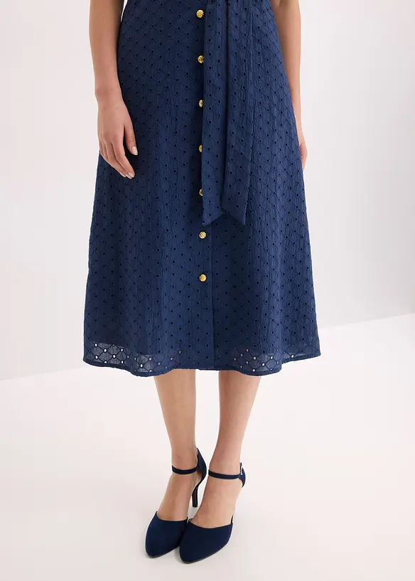 Robe-chemise en broderie anglaise, bonprix