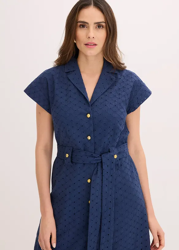 Robe-chemise en broderie anglaise, bonprix