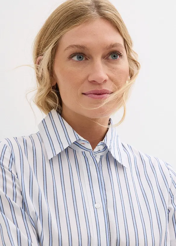 Robe à col chemise, 100% coton, bonprix