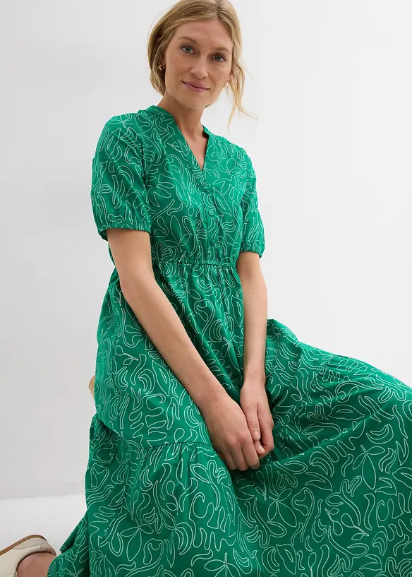 Robe midi ample, 100% coton, bonprix