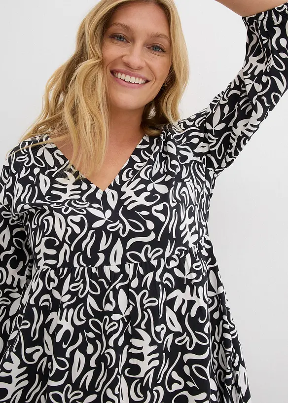 Robe midi en viscose fluide, bonprix