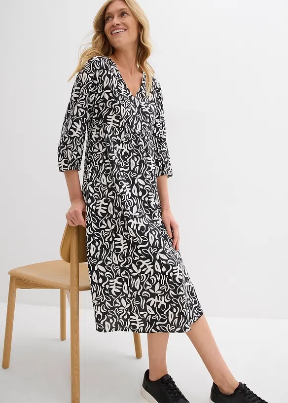 Robe midi en viscose fluide, bonprix