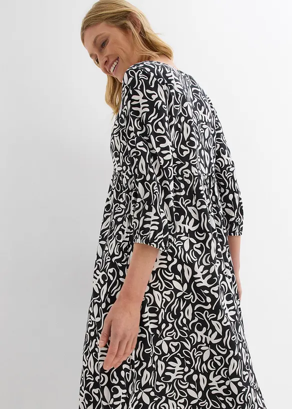 Robe midi en viscose fluide, bonprix