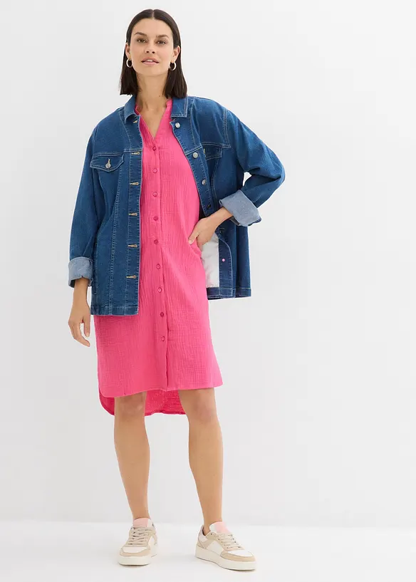 Robe-chemise 100% coton, bonprix