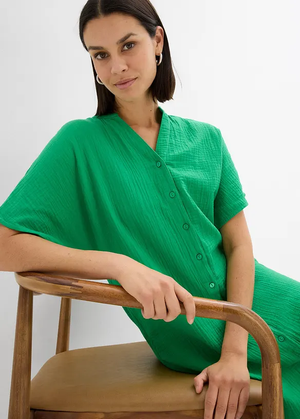 Robe-chemise 100% coton, bonprix