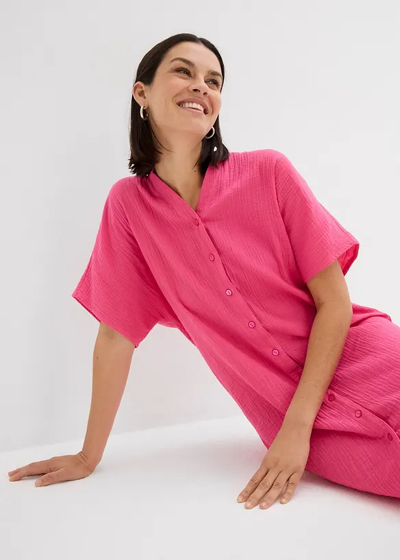 Robe-chemise 100% coton, bonprix