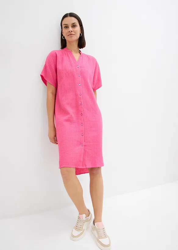 Robe-chemise 100% coton, bonprix