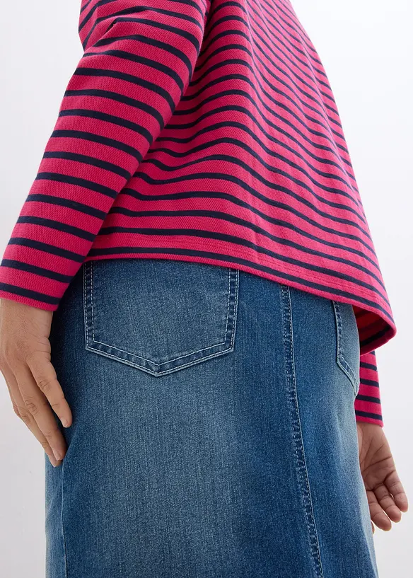 Sweat-shirt en mati&egrave;re textur&eacute;e, bonprix