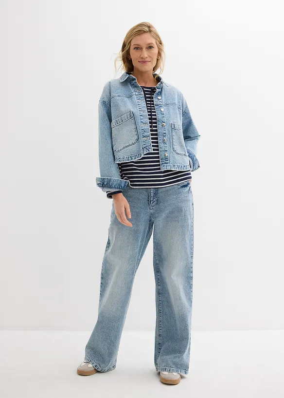 Sweat-shirt en matière texturée, bonprix