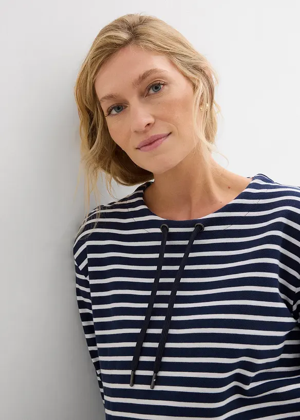 Sweat-shirt en matière texturée, bonprix