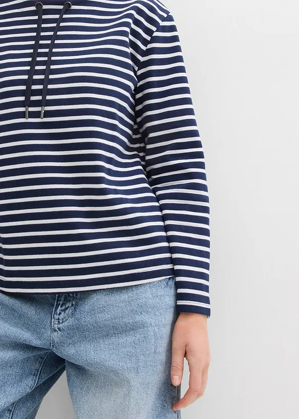 Sweat-shirt en matière texturée, bonprix