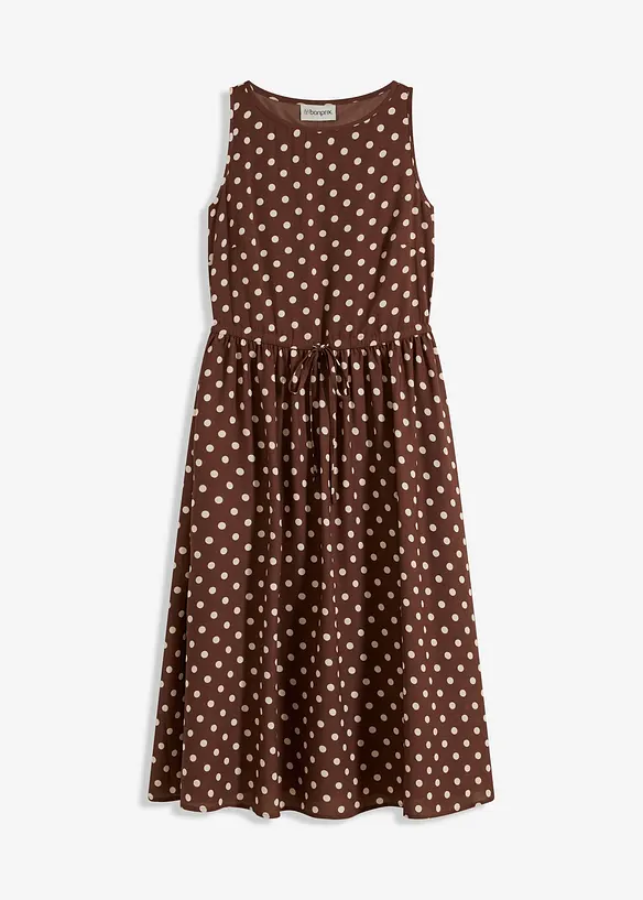 Robe midi avec lien &agrave; nouer, bonprix