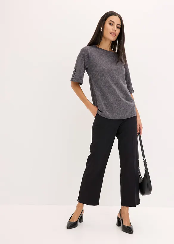 T-shirt en viscose à imprimé brillant, bonprix