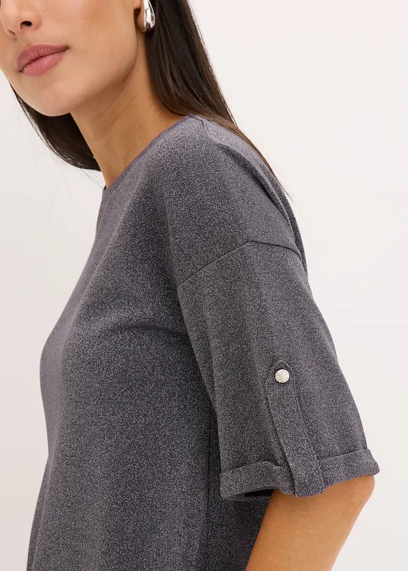 T-shirt en viscose à imprimé brillant, bonprix