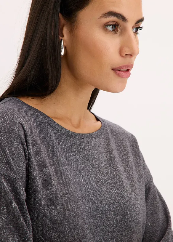 T-shirt en viscose à imprimé brillant, bonprix