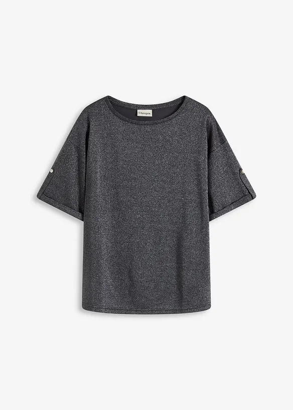 T-shirt en viscose à imprimé brillant, bonprix