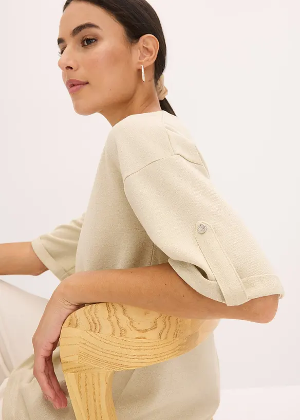 T-shirt en viscose à imprimé brillant, bonprix