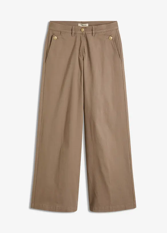 Pantalon large en matière extensible, bonprix