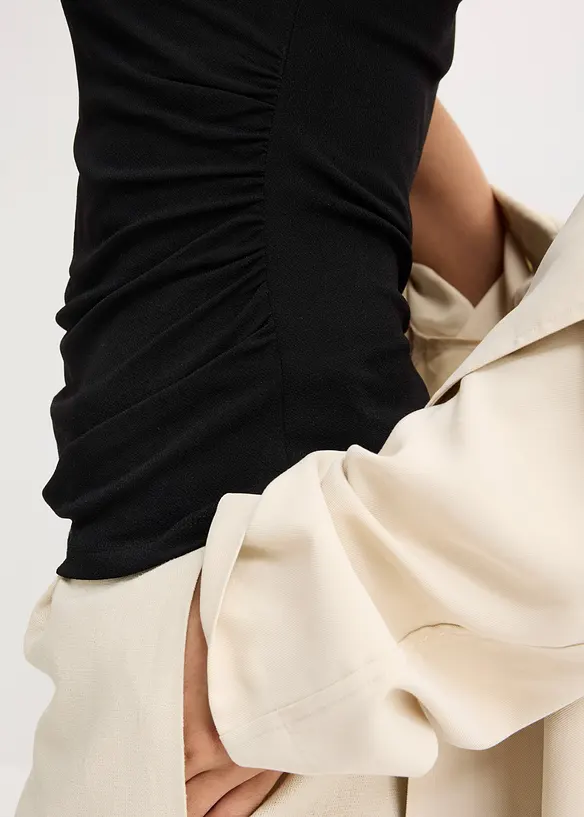 Top en jersey twisté, bonprix