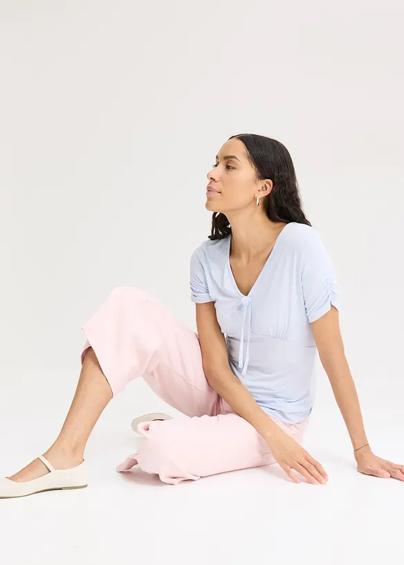 T-shirt fronc&eacute;, bonprix