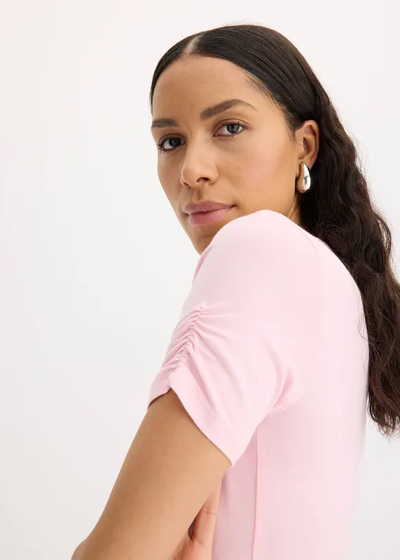 T-shirt froncé, bonprix