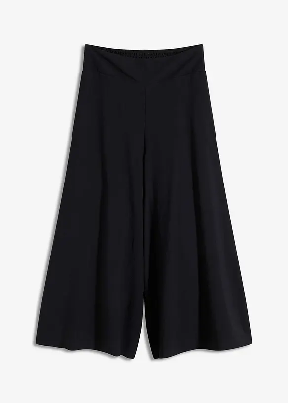 Jupe-culotte en mati&egrave;re l&eacute;g&egrave;rement froiss&eacute;e, bonprix