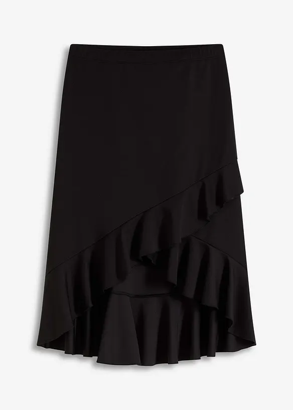 Jupe en jersey à volants, bonprix