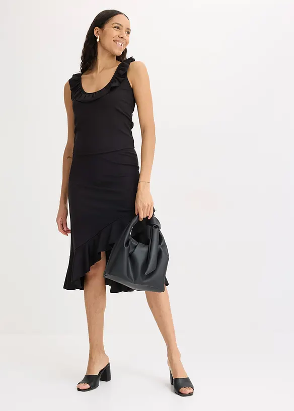 Jupe en jersey à volants, bonprix