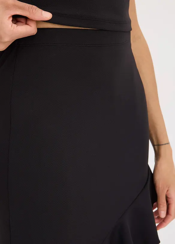 Jupe en jersey à volants, bonprix