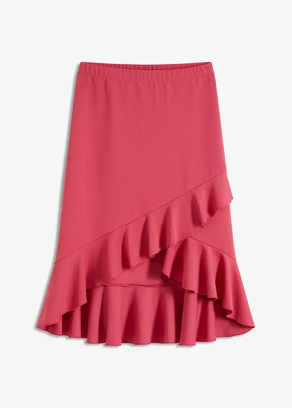 Jupe en jersey &agrave; volants, bonprix