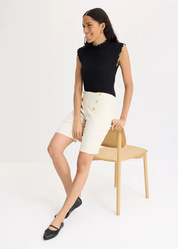 Bermuda avec boutons décoratifs, bonprix