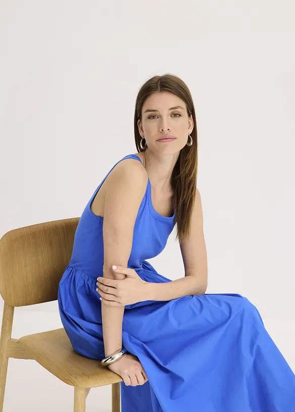 Robe en jersey bi-matière, bonprix