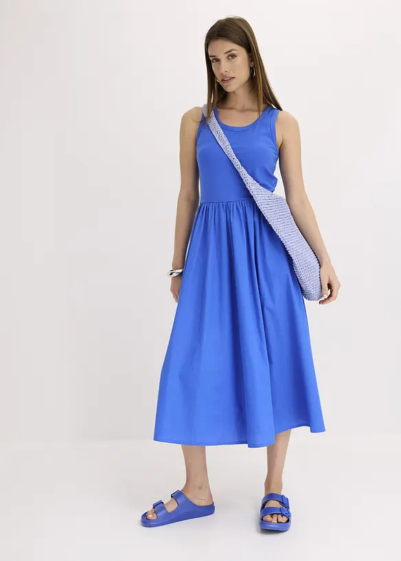 Robe en jersey bi-matière, bonprix