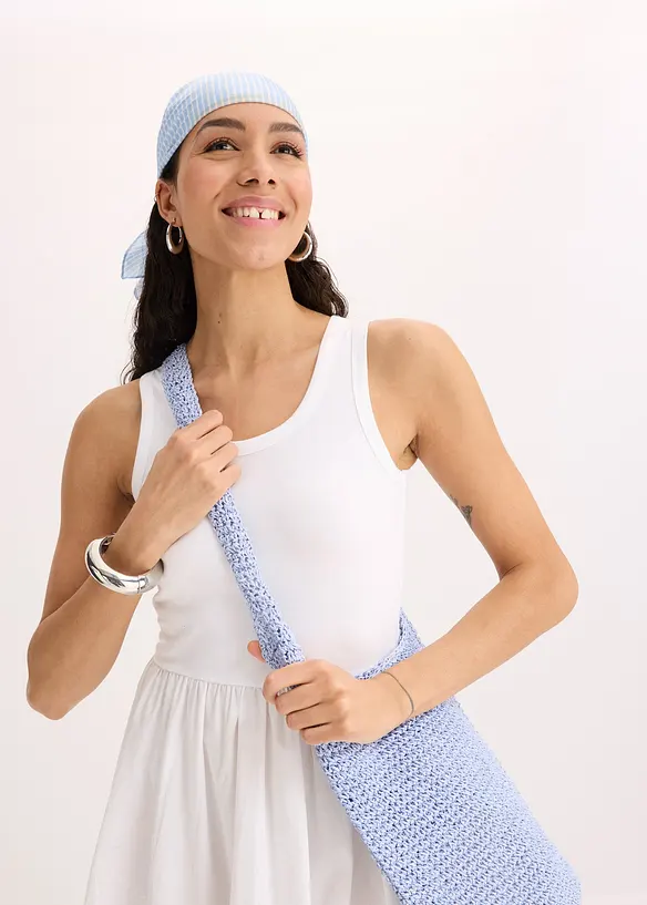 Robe en jersey bi-matière, bonprix