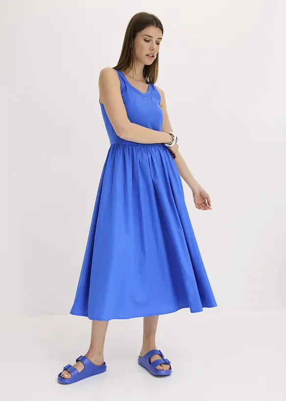 Robe en jersey bi-matière, bonprix