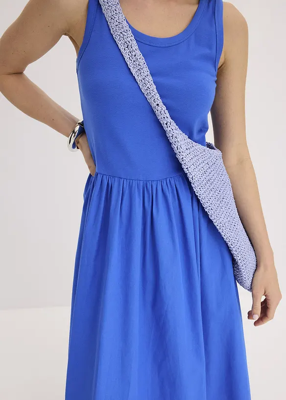 Robe en jersey bi-matière, bonprix