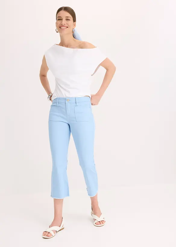 Pantacourt en coton extensible, bonprix