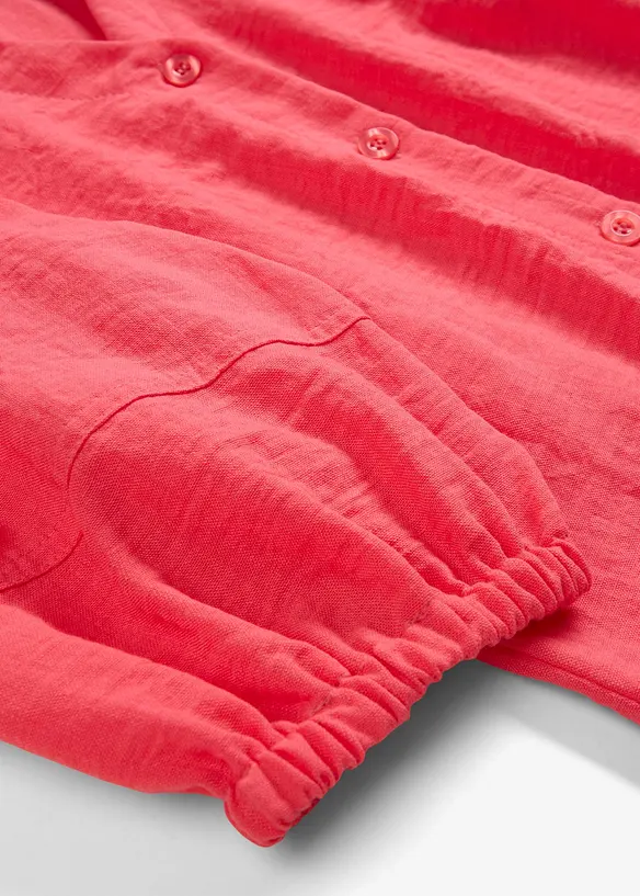 Robe midi évasée à manches bouffantes, bonprix