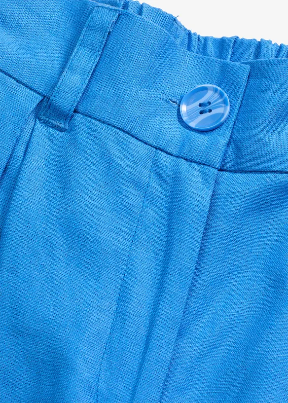 Bermuda large en lin mélangé aérien, bonprix