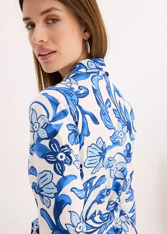 Robe-chemise en coton mélangé, bonprix