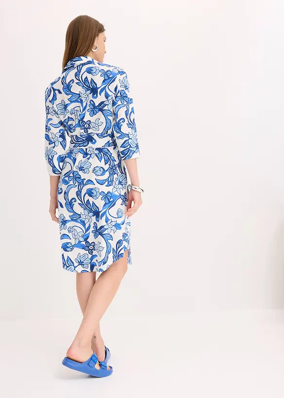 Robe-chemise en coton mélangé, bonprix