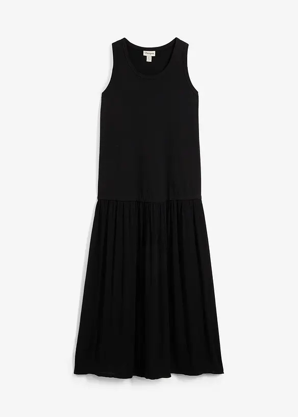 Robe longue bi-matière, bonprix