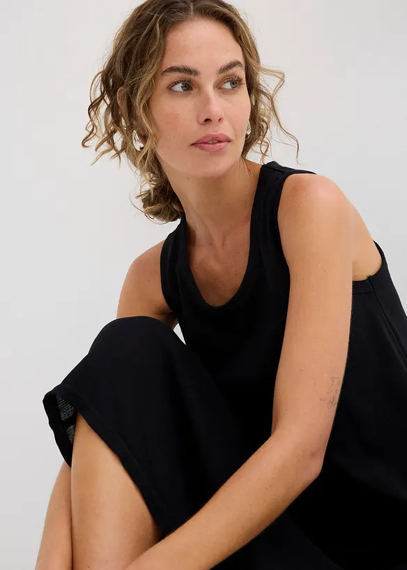 Robe longue bi-matière, bonprix