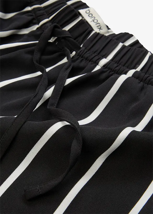 Pantalon large en crêpe léger, bonprix