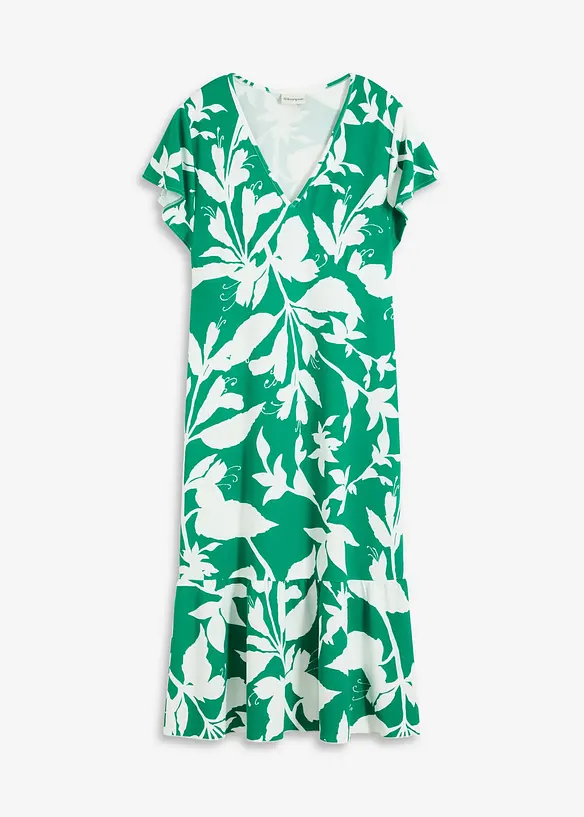 Robe midi à manches papillon, bonprix