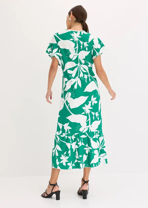 Robe midi à manches papillon, bonprix