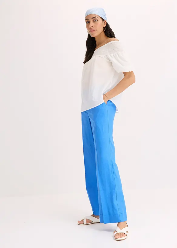 Blouse encolure Bardot, bonprix